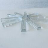 10 porte-couteaux anciens en cristal
