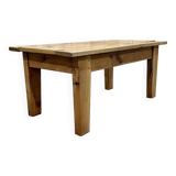 Cherry wood coffee table with sliding top, work from the 70s