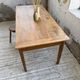 Cherry farmhouse table with spindle legs, 1950s