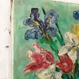 Oil painting on canvas flowers