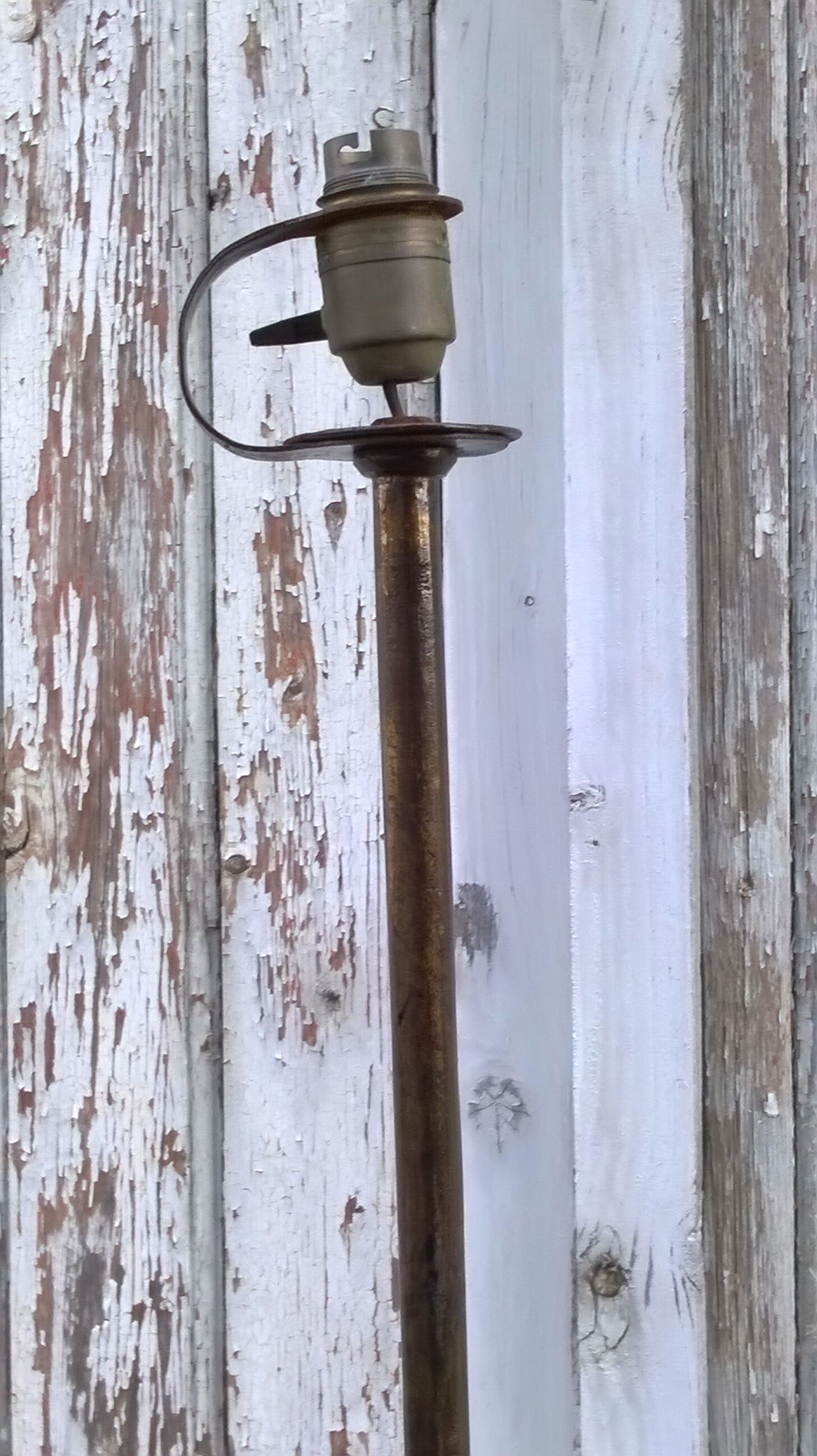 Wrought iron lamppost