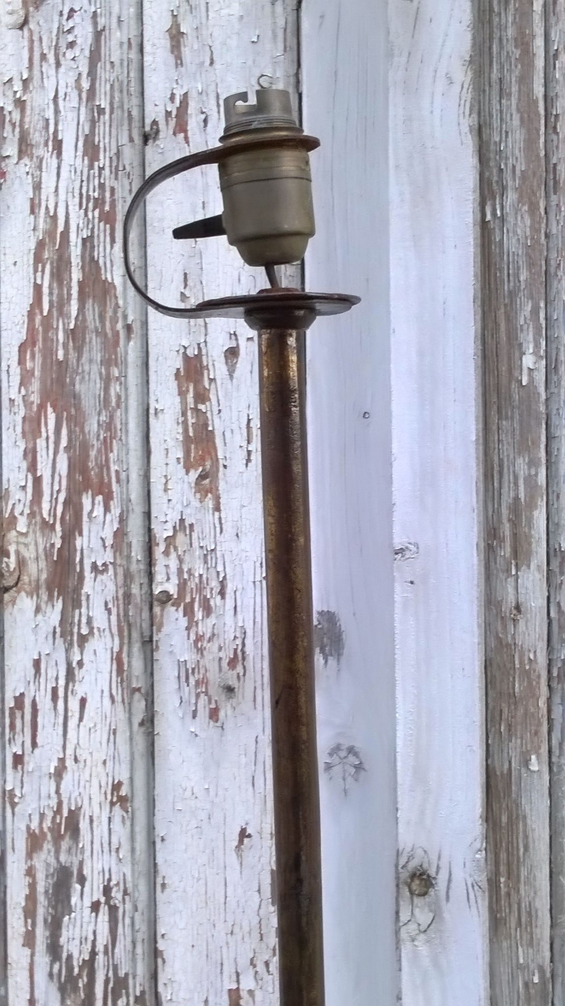 Wrought iron lamppost