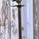 Wrought iron lamppost