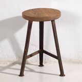Tabouret rond industriel (c.1950) #8