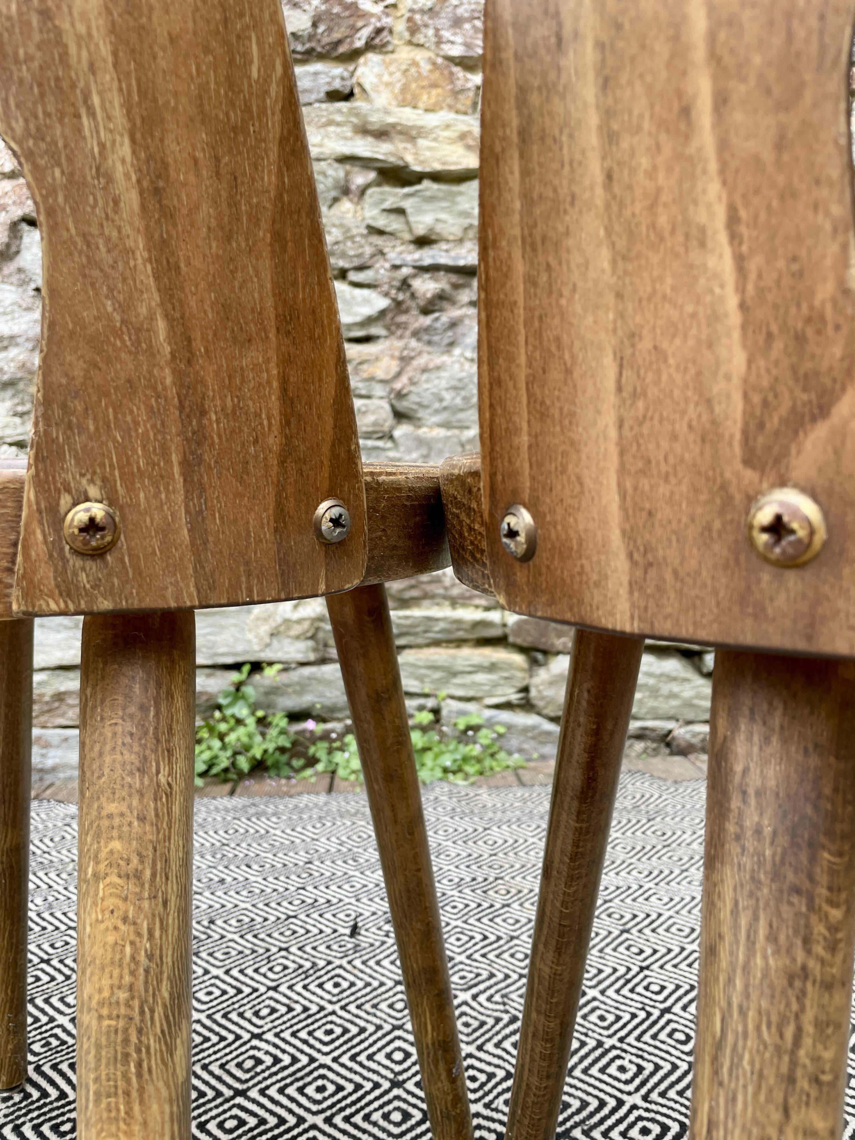 Set of 4 Baumann bistro chairs Mondor model