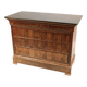 Mahogany and marble chest of drawers (Louis Philippe style)