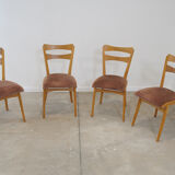 Chaises de salle à manger Mid century by Tatra nabytok, Set de 4