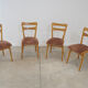 Chaises de salle à manger Mid century by Tatra nabytok, Set de 4