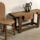 Old workbench in raw solid oak 1920