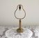 Traditional Style Vintage French Brass Table Lamp Round Footed Base