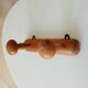Vintage folk art wall coat rack