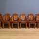 Set of 6 Rosewood Armchairs, Art Deco – 1910