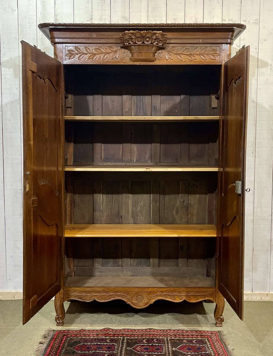 19th century Norman oak wardrobe