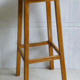 High wooden stool
