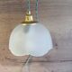 White frosted corolla nomad hanging lamp