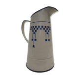 Enamelled pitcher, lustucru décor