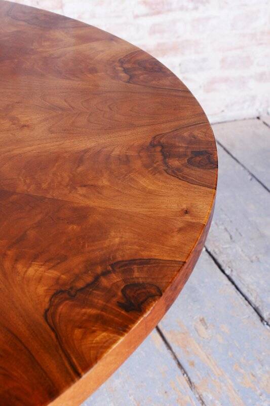 Biedermeier Dining Table in Walnut, Czechia, 1830s
