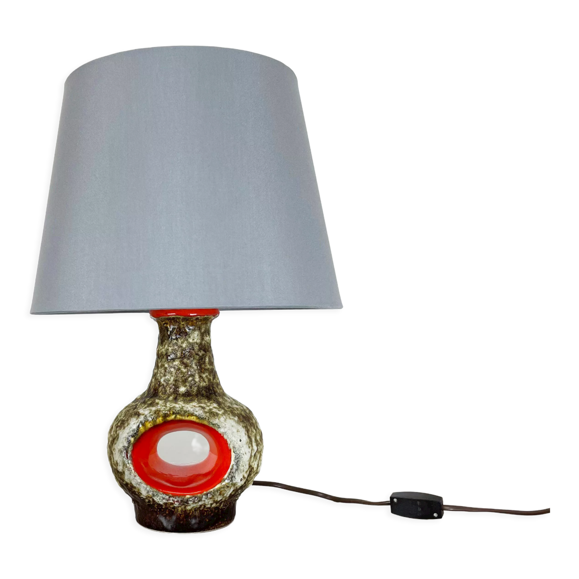 Rare Fat Lava Ceramic Pottery Table Light by Dümler and Breiden, Germany, 1970s