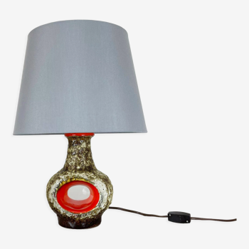 Lampe de table en céramique de lave grasse par Dümler et Breiden, Allemagne, années 1970