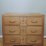 Oak chest of drawers