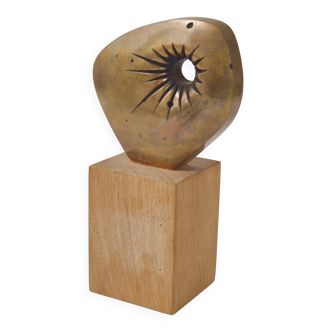 Vintage bronze sculpture of Guillotin