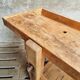 Old workbench XXL side table counter