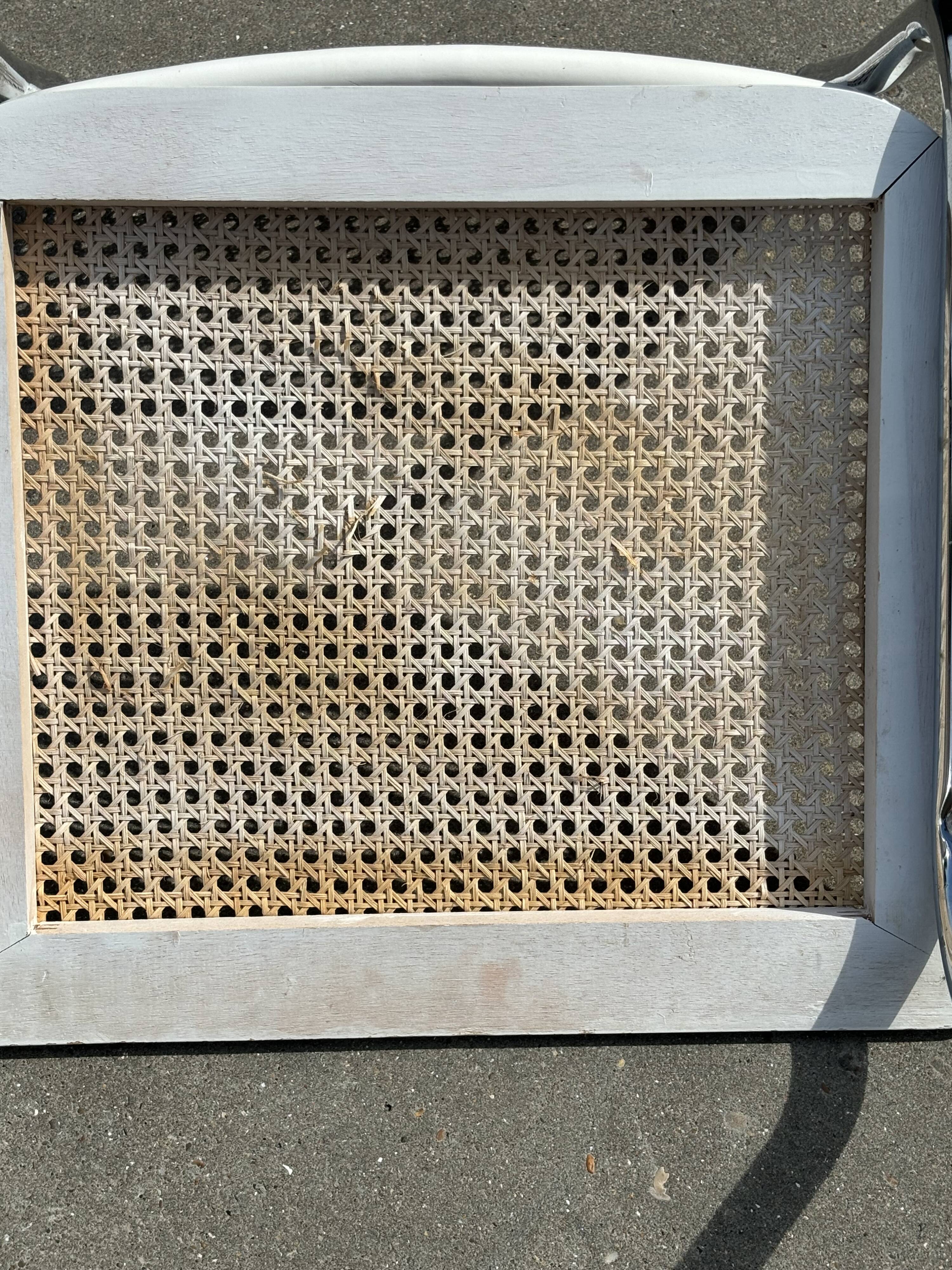 Cesca design chair model b32 in chrome white