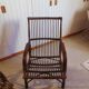 Lot de 2 Fauteuils de jardin en rotin et bambou -Vintage -Années 60 - avec coussins - vernis satin