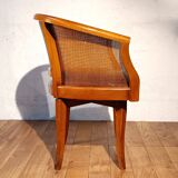 Vintage mahogany office armchair