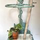Enameled cast iron umbrella stand from the early 20th century