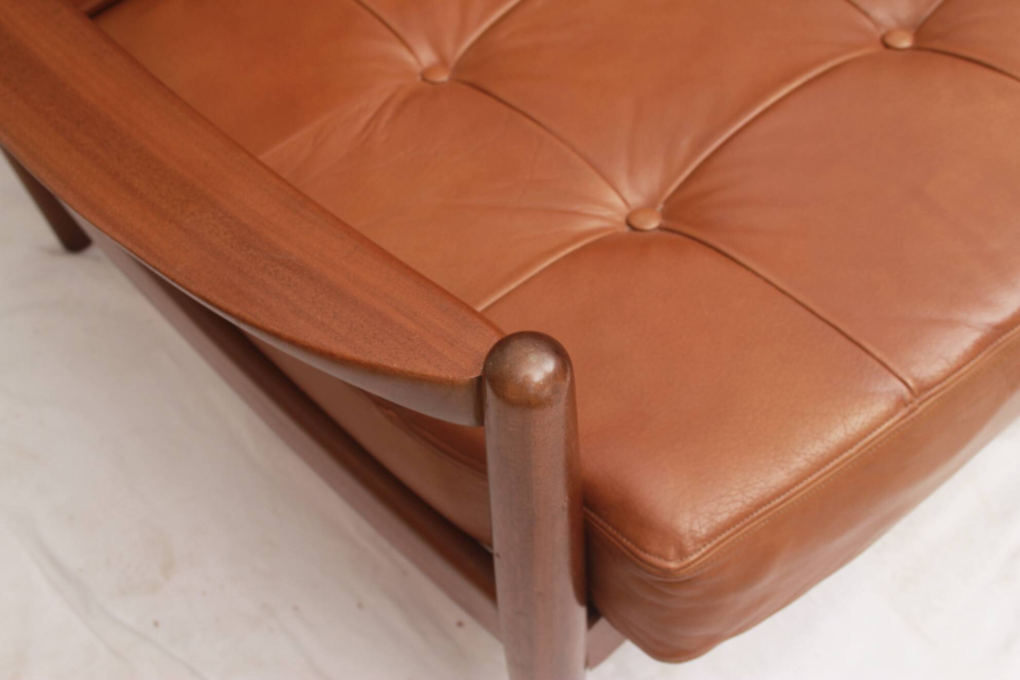 1960s 3-seater Sofa in leather