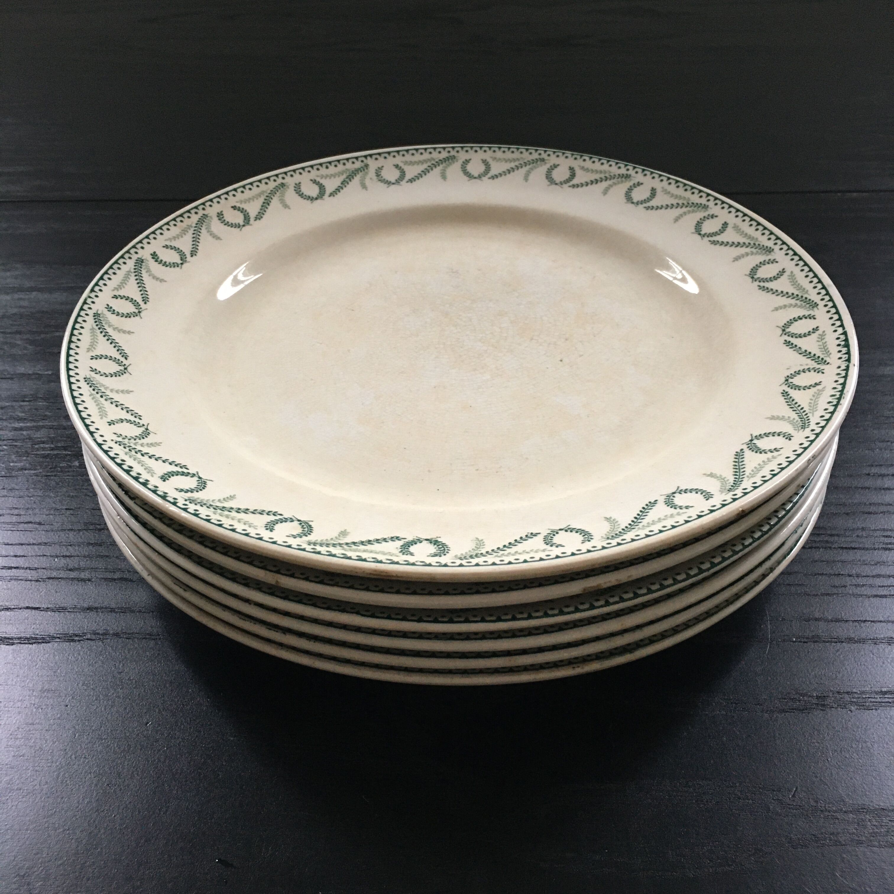 6 Boch Crown Collection plates
