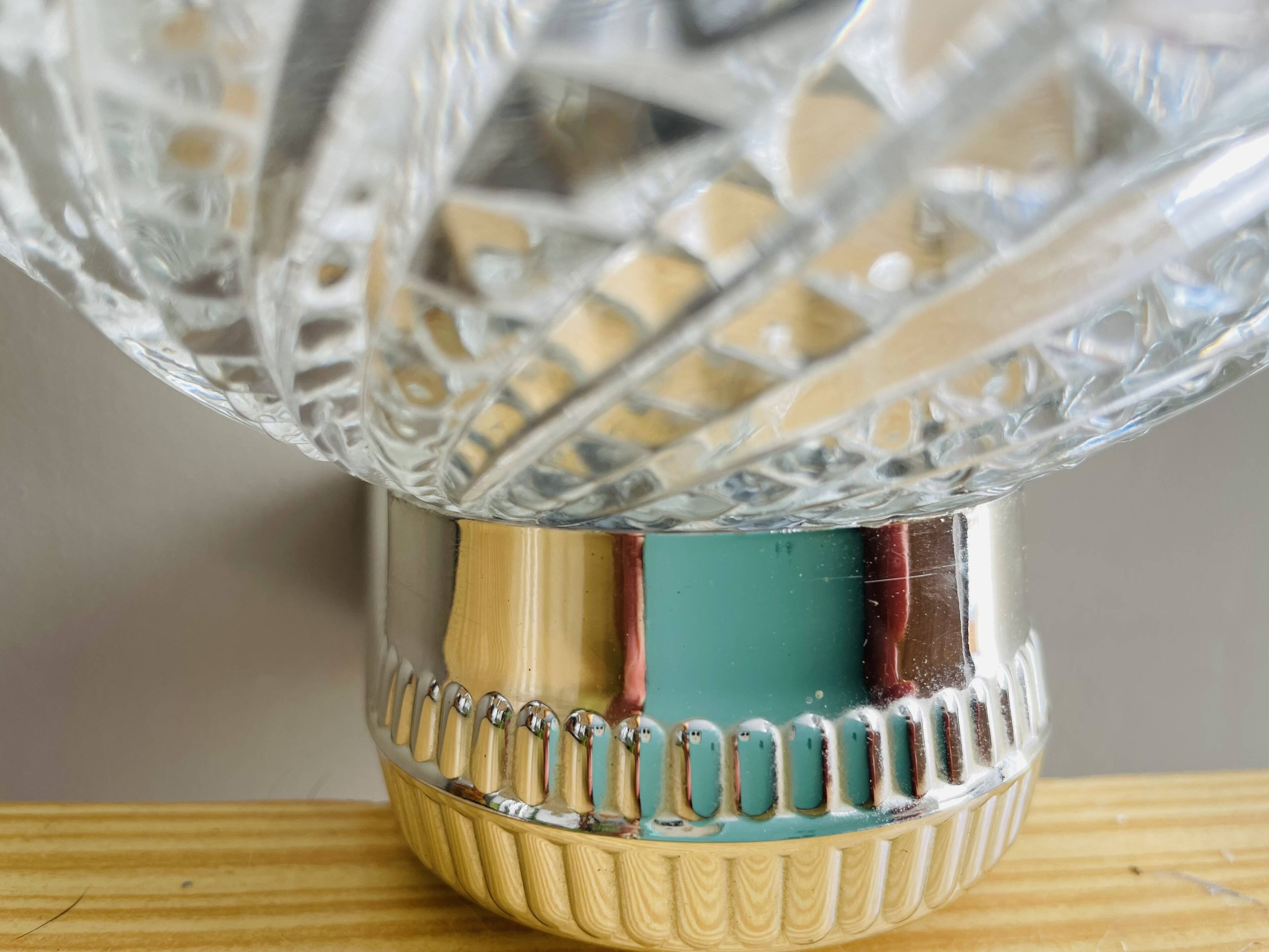 Mid Century clear glass si wall sconce lamp