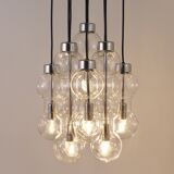 Impressive cascading hourglass chandelier Doria, Space Age, Germany, 1960s.