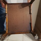 Bamboo and rattan shelf