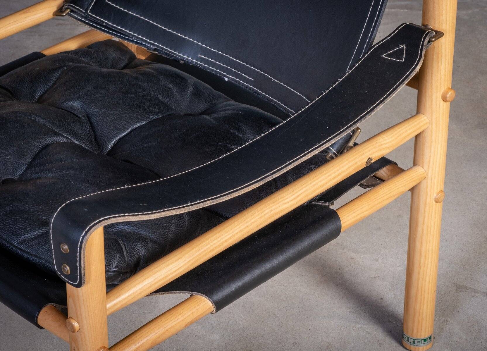 Safari Chair Set by Arne Norell for Arne Norell Ab Sweden, 1960s