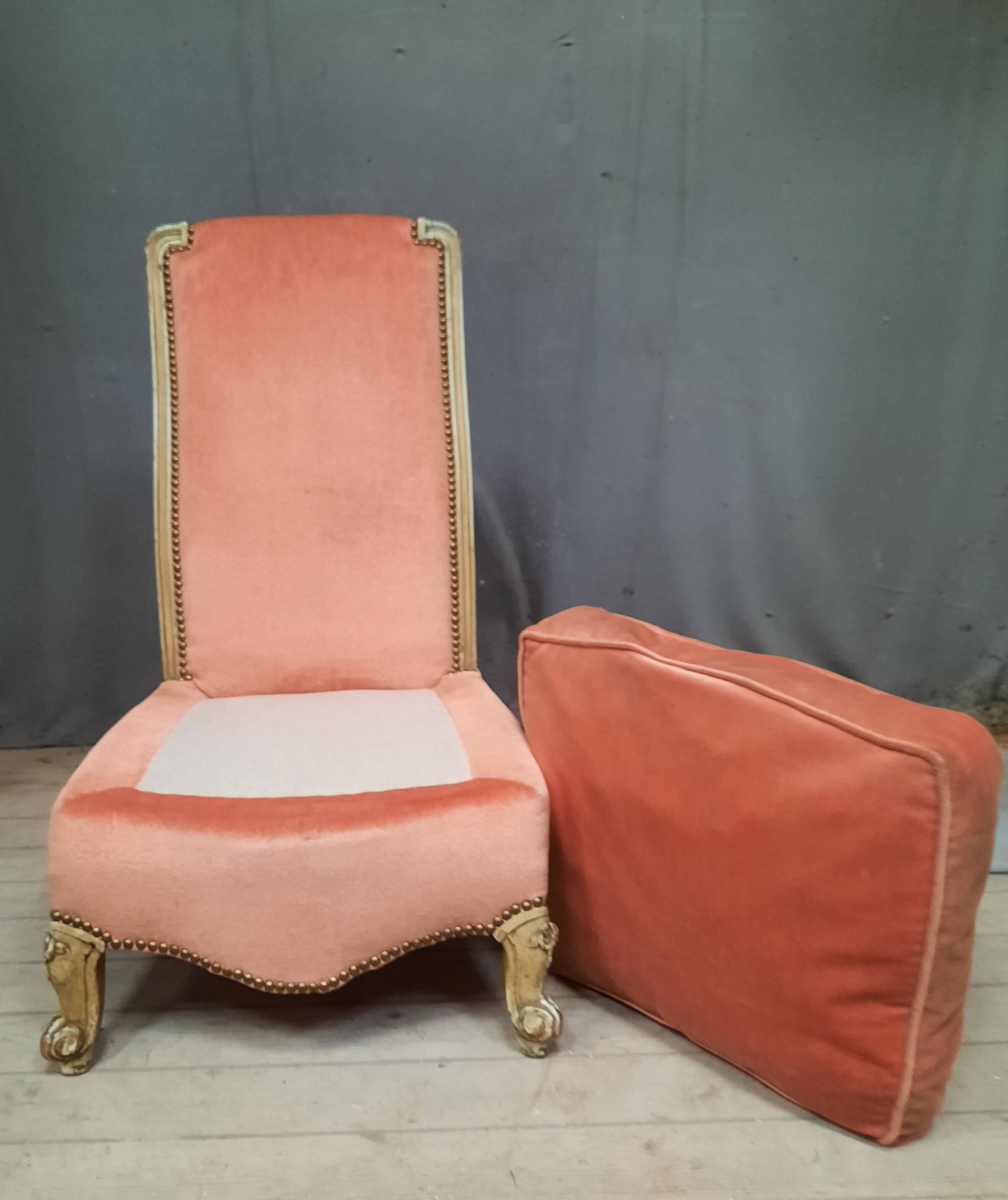 Louis XV style low chair