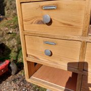 meuble de métier en bois, meuble à tiroirs