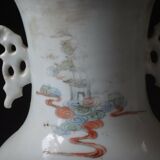 Vase Chinois porcelaine 43cm Qing femmes porcelaine Chine XIX