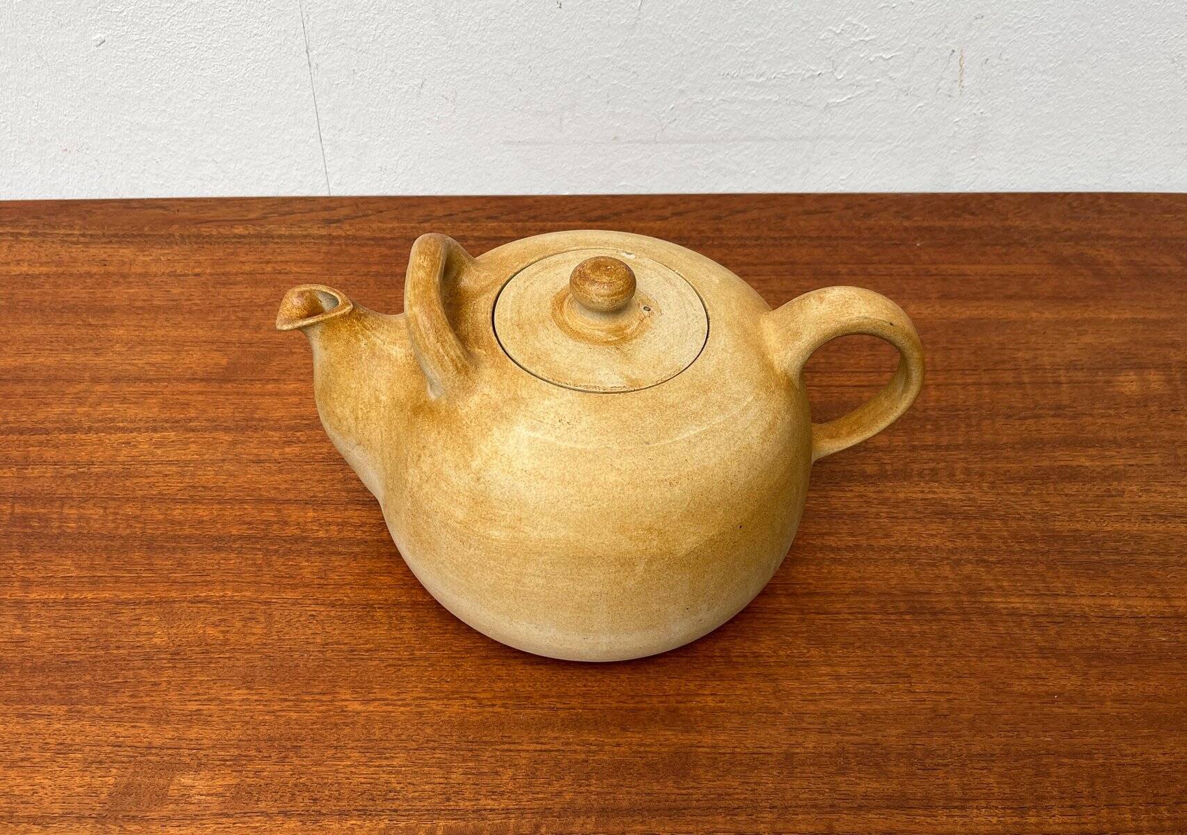 Teapot Studio Denmark Large Mid-Century by Herman A. Kähler for Kähler, 1960s