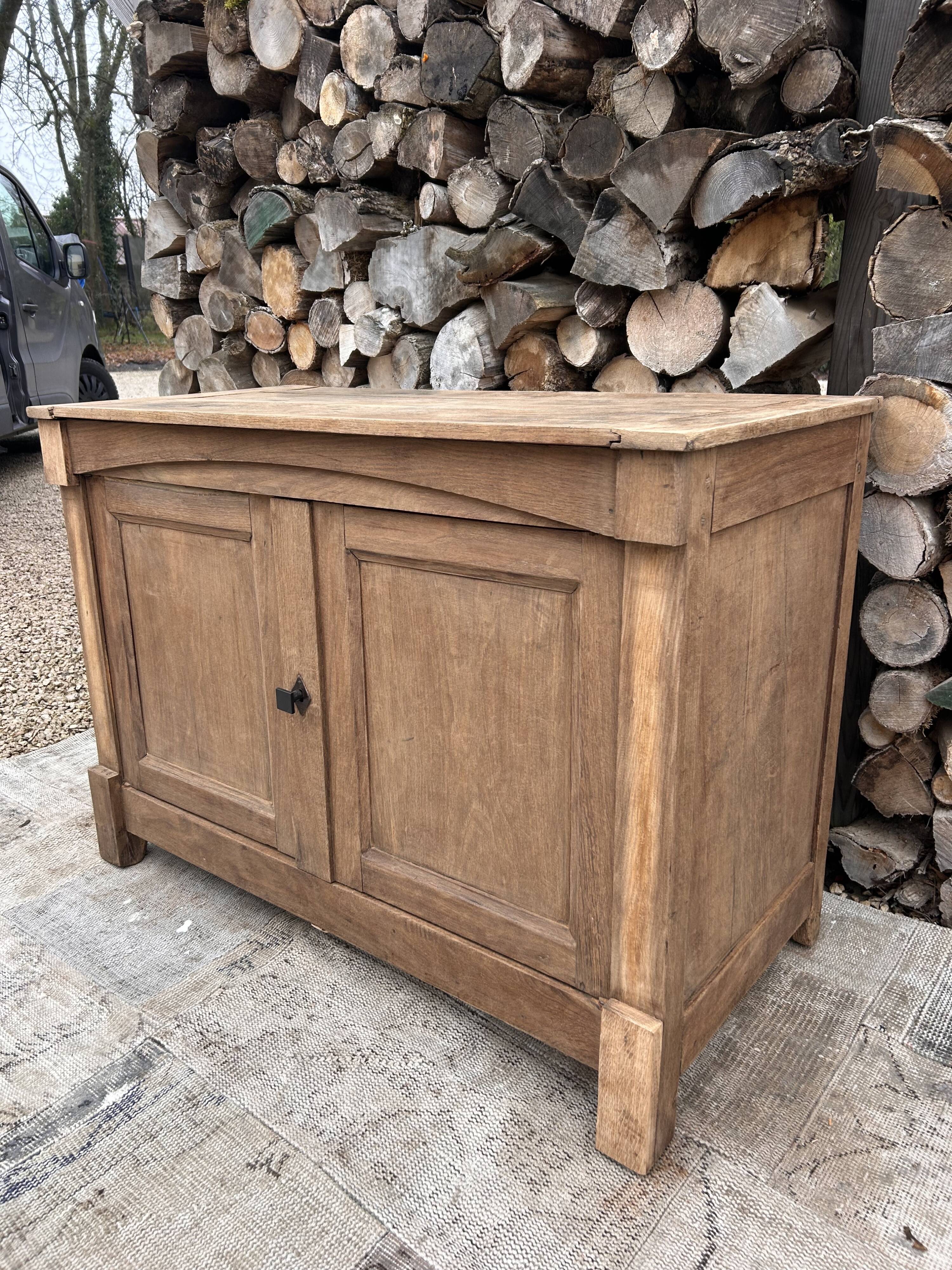 Renovated solid wood sideboard