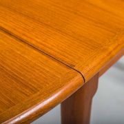 Table pliante danoise en teck moderne du milieu du siècle, années 1960