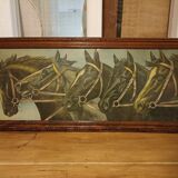 Lithographie chevaux