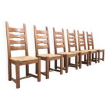 Set of 6 Vintage Razor Blad Chairs
