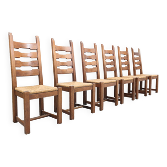 Set of 6 Vintage Razor Blad Chairs
