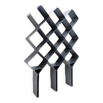 Honeycomb metal wall shelf