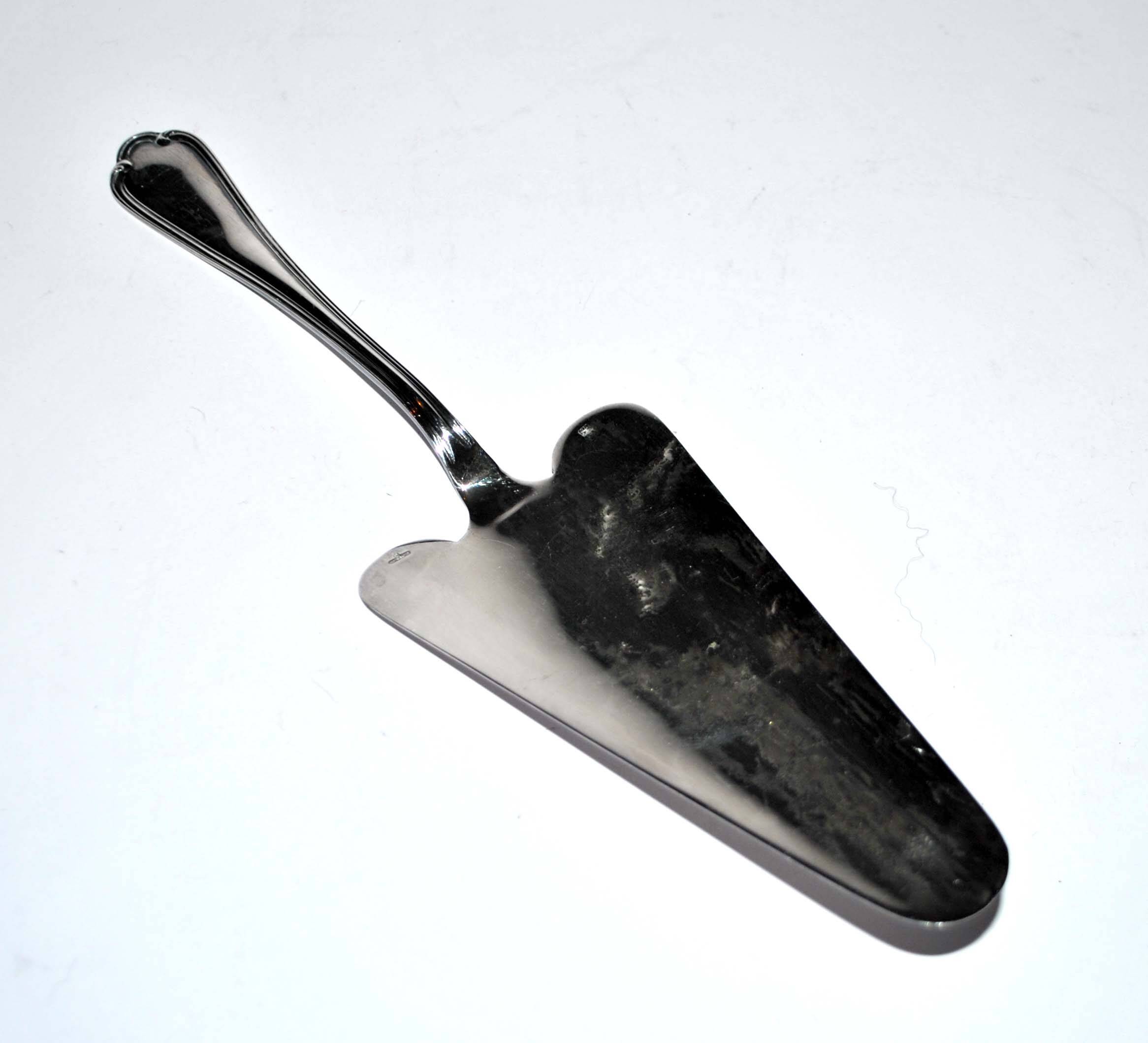 ERCUIS pie server in silver metal - Victoria contour model 28cm