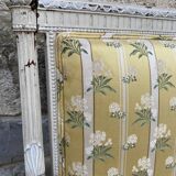 Pair of chairs shepherdesses Louis XVI patinated wood