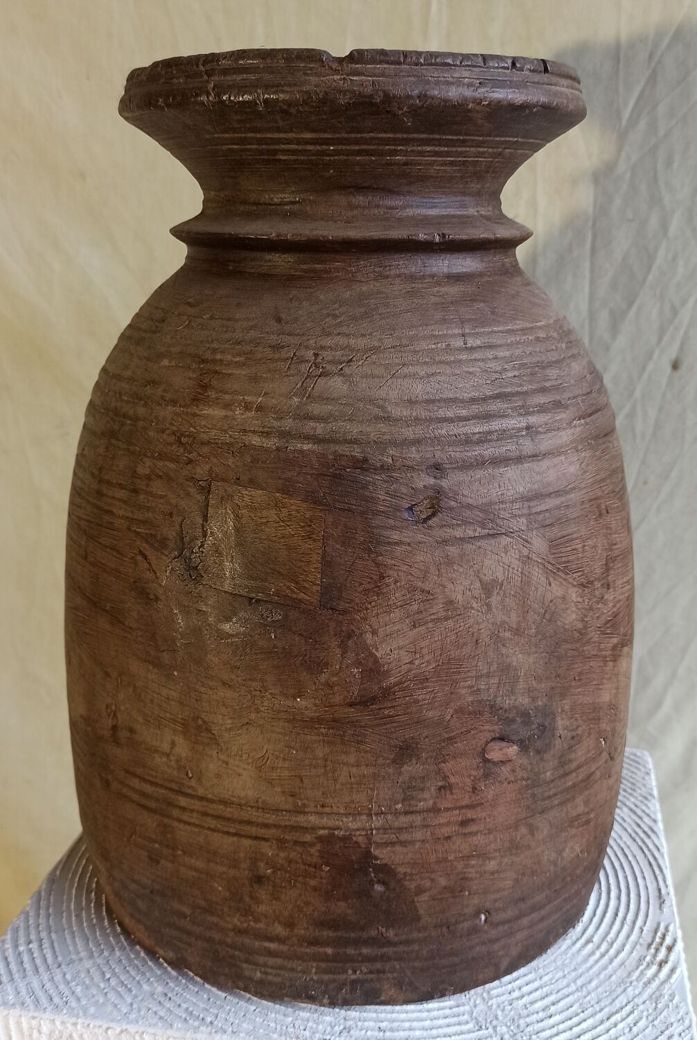Wooden jar