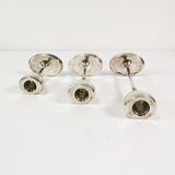 Modernist "tulip" candlesticks, Kronen Denmark, 1970s